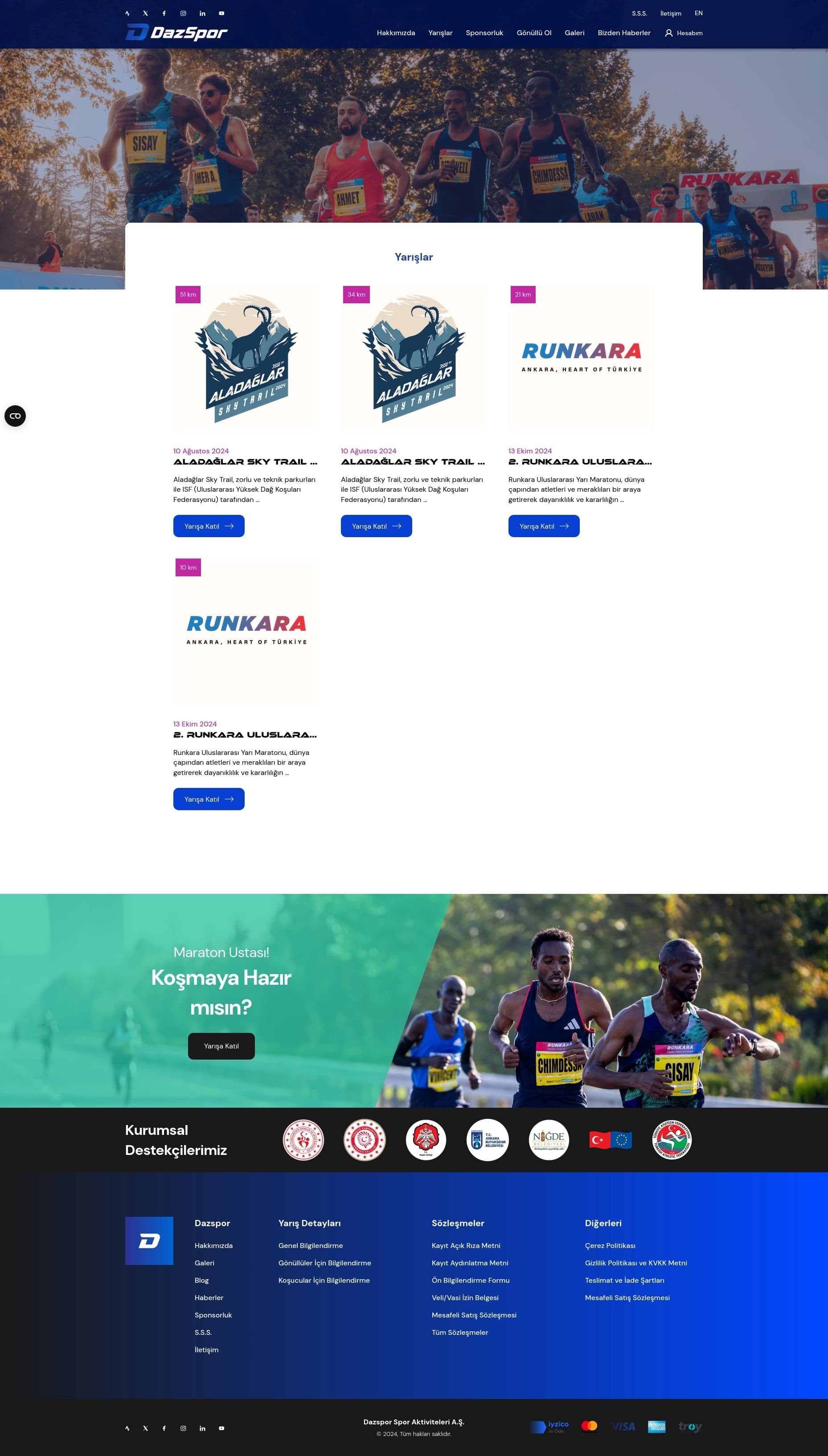 Dazspor Etkinlik Yönetim Sistemi