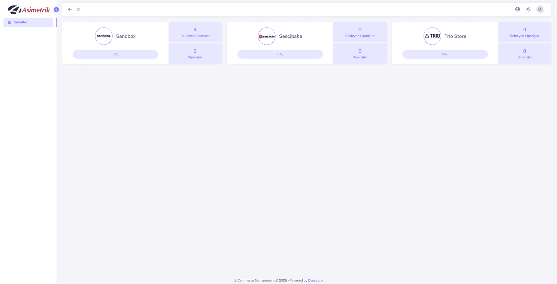 E-Ticaret Sipariş Yönetim Paneli