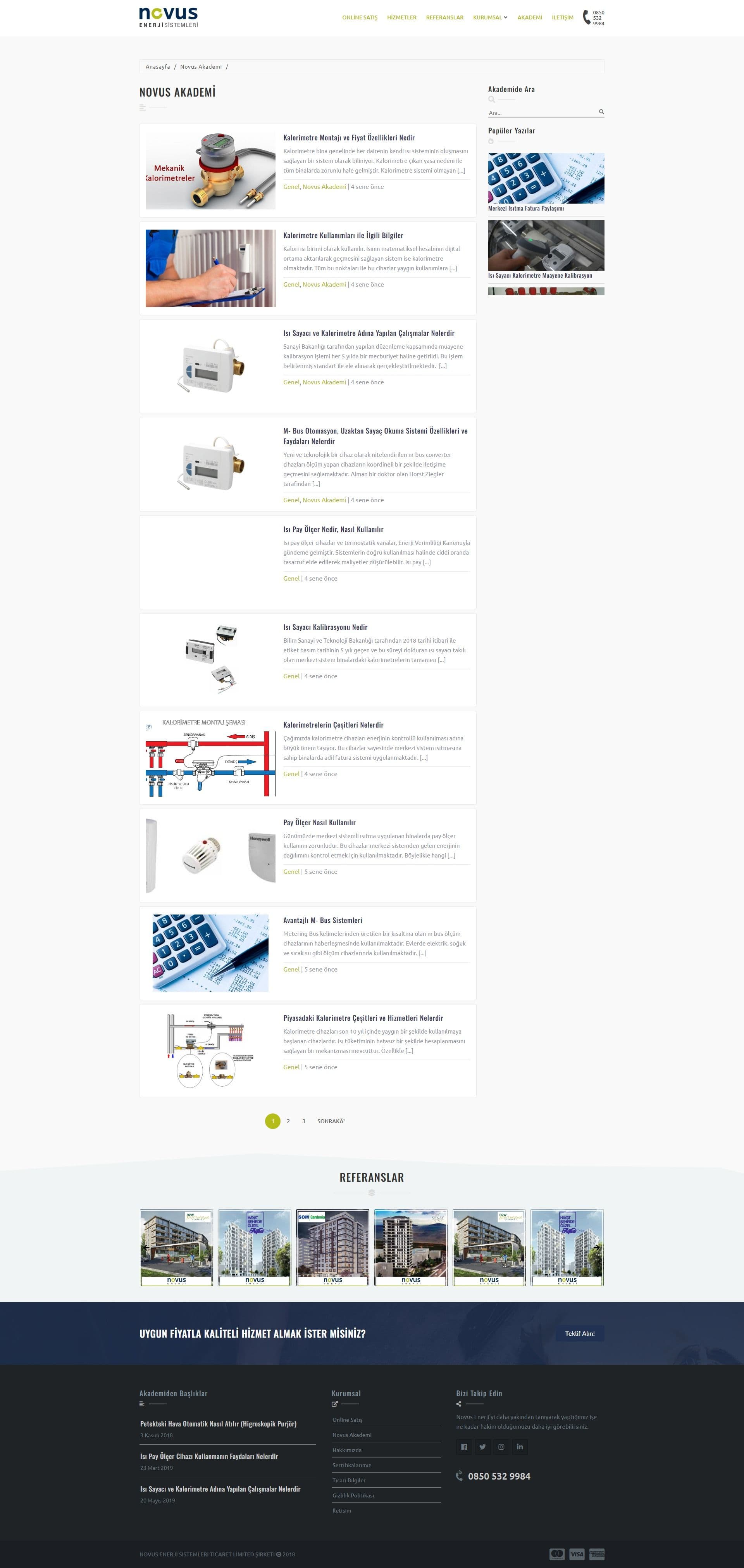 Novus Enerji Sistemleri Web Sitesi